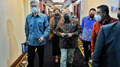 Ketua DPD RI, AA LaNyalla Mahmud Mattalitti bertemu Dubes AS.