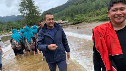 Wagub Sumbar, Audy Joinaldy di Objek Wisata Banda Taram