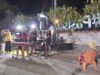 Penampilan band lokal painan saat menghibur para pengunjung Painan Night Culinary di Taman Spora Pasisie Rancak