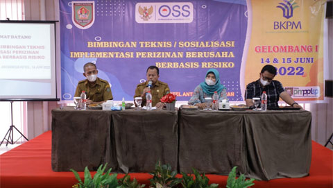 Pemkab Asahan Asakan Bimbingan Teknis dan Sosialisasi Implementasi Perizinan Berusaha Berbasis Risiko