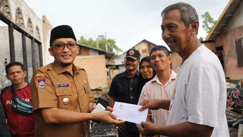 bantuan korban kebakaran di Sungai Sapih