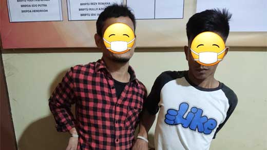 Dua Tersangka Sabu-sabu diamankan polisi