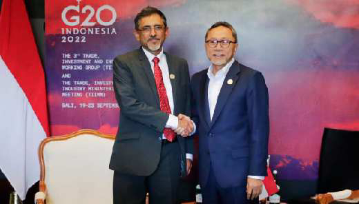 Mendag Dorong Kelanjutan Pertemuan Komite Perdagangan Bersama Bilateral Indonesia - Afrika Selatan 1 Menteri Perdagangan dan Perindustrian Republik Afrika Selatan, Ebrahim Patel bersama Menteri Perdagangan RI, Zulkifli Hasan
