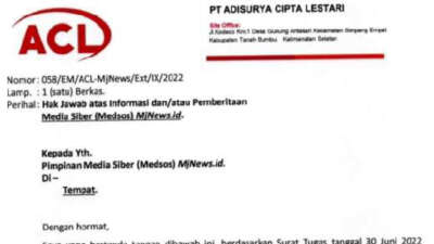 Mediasi Dewan Pers soal Penyerobotan Lahan Berakhir Damai, Ini Hak Jawab PT ACL