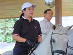Bertemu di Hambalang, Puan Diajak Naik Kuda Kesayangan Prabowo