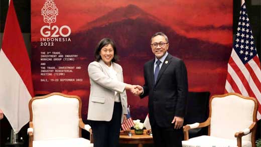 Menteri Perdagangan RI, Zulkifli Hasan bertemu USTR, Katherine Tai