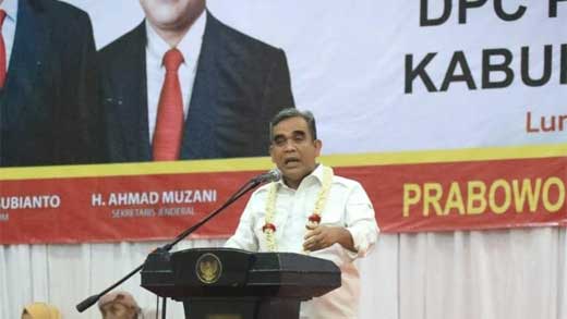 Ahmad Muzani: Capres Gerindra Tunggal, Hanya Prabowo Subianto 1 Ahmad Muzani