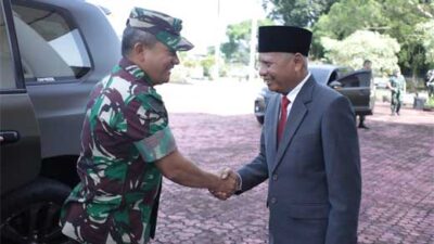 Forkopimda Sambut Kedatangan Pangdam I BB di Kabupaten Asahan