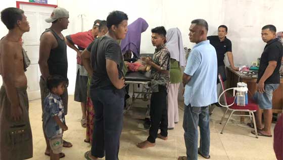 Seorang murid SD terseret arus sungai di Gunung Medan