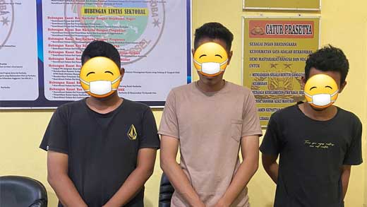 Polres Pessel Ringkus Tiga Pemuda