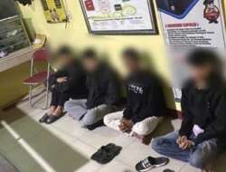 Polresta Padang Amankan 5 Remaja Saat Tawuran, Sejumlah Sajam Disita