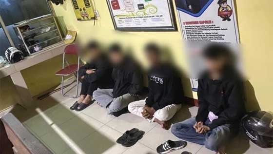 Polresta Padang Amankan 5 Remaja Saat Tawuran