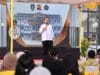 Gubernur Kepri, Ansar Ahmad saat memberikan sambutan sekaligus memberikan pencerahan kepada Mahasiswa Stisipol Raja Haji Tanjungpinang