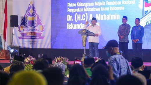 Abdul Muhaimin Iskandar secara resmi membuka Musyawarah Kerja Nasional (Mukernas) PMII se Indonesia di UIN  Sayyid Ali Rahmatullah Tulungagung, Jawa Timur