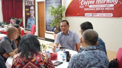 Kepala Rutan Cipinang Jaya Saragih Adakan Coffee Morning dengan Wartawan