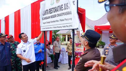 Kajati Sumbar Resmikan Rumah Restorative Justice di Sungai Kambut