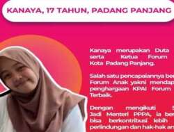 Ketua Forum Anak Padang Panjang Ini Lolos “Sehari Jadi Menteri PPPA”