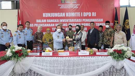 Komite I  DPD berkunjung ke Kantor Imigrasi Palembang, Sumatera Selatan