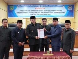 Pemko dan DPRD Tandatangani Nota Kesepakatan KUA-PPAS Kota Padang Panjang 2023