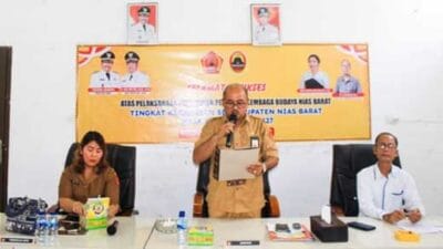 Bupati Kukuhkan Pengurus Lembaga Budaya Nias Barat di 8 Kecamatan