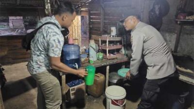 Operasi Pekat Singgalang 2022, Polsek Koto Baru Sita 40 Liter Tuak
