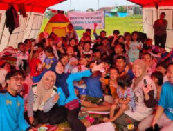 Potret Kegembiraan Anak-anak di Posko Pengungsian Cianjur Bersama Relawan PLN
