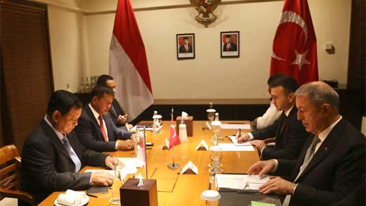 Prabowo Subianto dan Menhan Turki Gelar Pertemuan