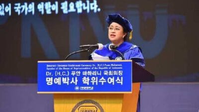 Puan Maharani Saksikan MoU PKNU Korsel dengan Kampus RI