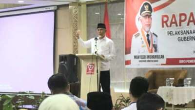 Mahyeldi Buka Rakor Pelaksanaan Dekonsentrasi Tugas dan Wewenang Gubernur Sebagai Wakil Pusat