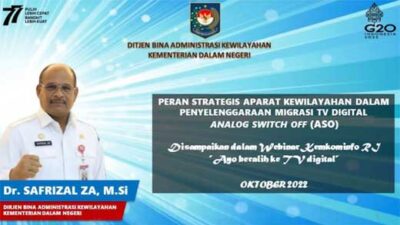 Gandeng Kemendagri, Kemenkominfo Sosialisasikan Migrasi TV Digital ke Camat dan Lurah