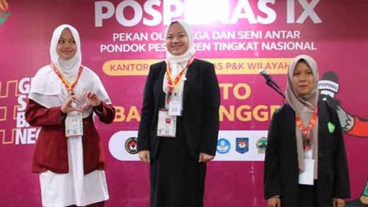 Santri Diniyyah Puteri dan Kauman Muhammadiyah Padang Panjang Juara II di Pospenas IX