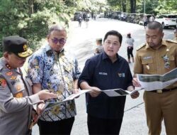 Dukung Pembangunan Fly Over, Menteri BUMN Erick Tohir Tinjau Jalan Sitinjau Lauik
