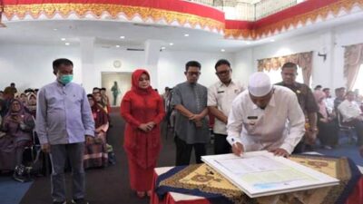 Inspektorat Pasbar Adakan Larwasda dan Penandatanganan Piagam Audit Charter 2022