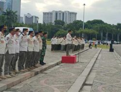 Sambut 2023, Kogartap I Jakarta Bersama Satpol PP Gelar Apel Pasukan Pengamanan