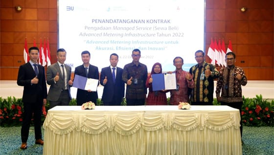 Tandatangani kontrak Pengadaan Managed Services Advance Metering Infrastructure