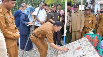 Padat Karya Infrastruktur Gerakkan Ekonomi Masyarakat Manggopoh