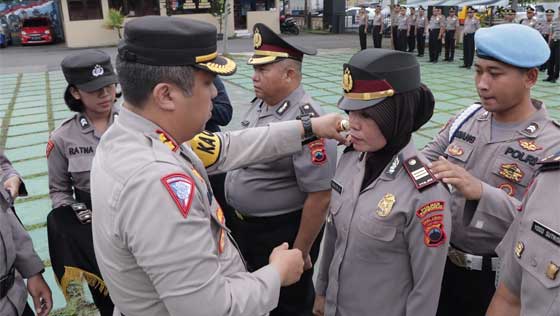Personel Polres Purworejo Naik Pangkat