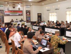Polres Lampung Utara Gelar Rakor Lintas Sektoral Ops Lilin Krakatau 2022