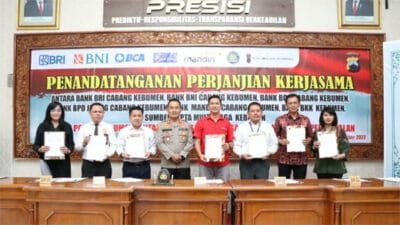 Antisipasi Kejahatan, Polres Tandatangani Kerja Sama dengan Perbankan di Kebumen
