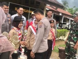 Wakili Kecamatan Koto Salak di HUT Dharmasraya ke-19, Polsek Koto Baru Seleksi Regu PBB tingkat SD