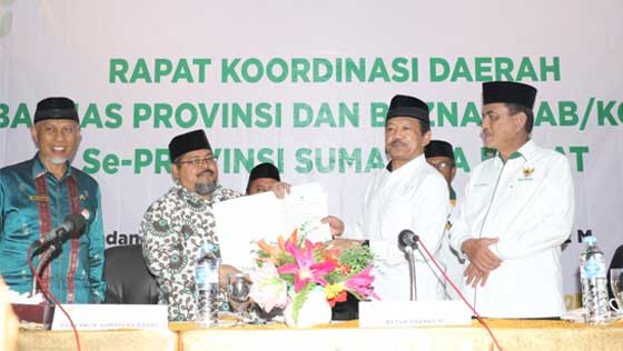 Gubernur Sumbar Minta Baznas Optimalkan UPZ 1 Rakor Daerah Baznas Sumbar