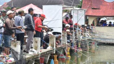 Ketika Ratusan Pemancing Padati Tabek Gadang Sungai Tanang