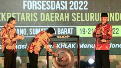 Sekjen Kemendagri Buka Rakernas Forsesdasi 2022 Di Padang