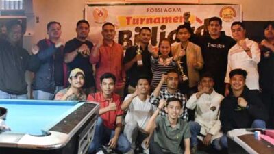 Tangri Maysa Juara Turnamen Billiard POBSI Agam