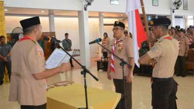 Audy Joinaldy Lantik Hendri Septa sebagai Kamabicab Pramuka 09 Kota Padang