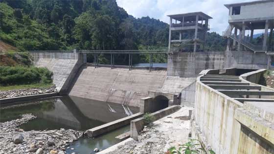 Bendung PLTMH Batang Pelangai
