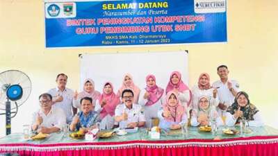 75 Peserta Ikuti Bimtek Peningkatan Kompetensi Guru Pembimbing UTBK SNBT di SMAN 1 Koto Baru
