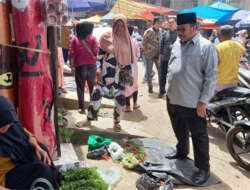 Bupati Pasaman Tinjau Pasar Kumpulan