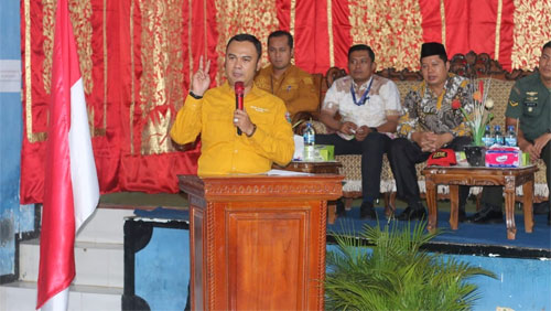 Bupati Sijunjung, Benny Dwifa Yuswir buka Musrenbang Rencana Kerja Pemerintah Daerah (RKPD) tahun 2024 tingkat kecamatan di UDKP Kecamatan Kamang Baru