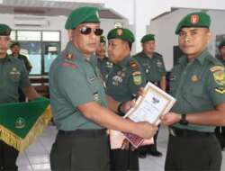 Terima Laporan Korps Raport Prajurit, Begini Pesan Dandim 0412/LU